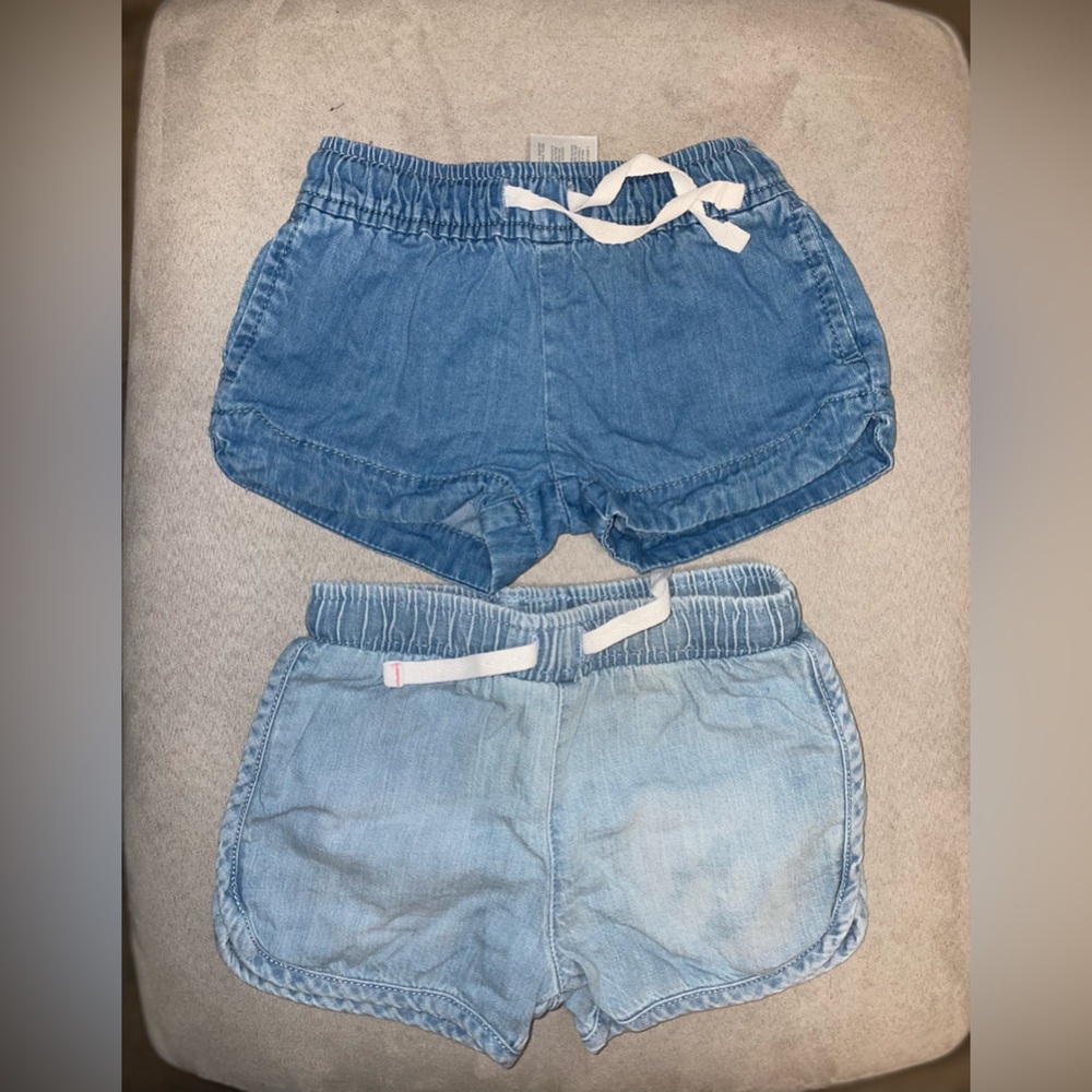 TWO blue Jean shorts